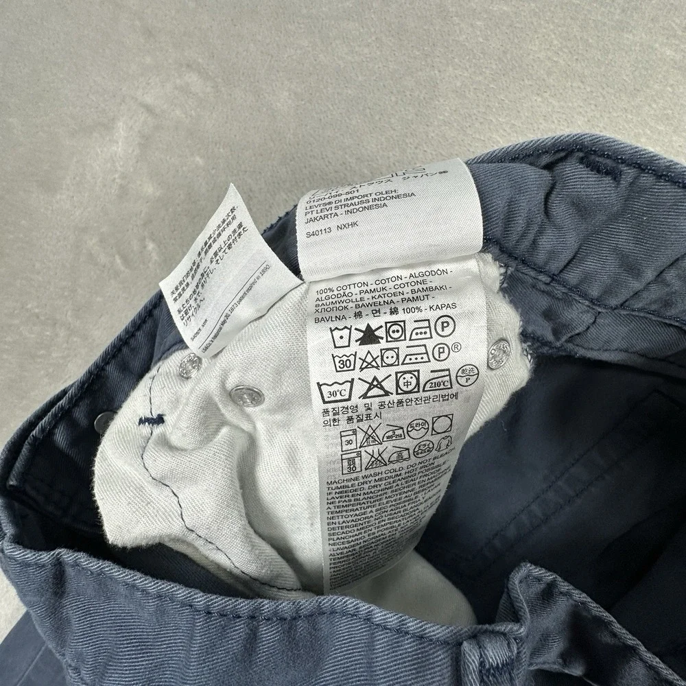 Levis 514 Jeans Mens 29x30 White Tab Straight Leg Blue Denim Pants
